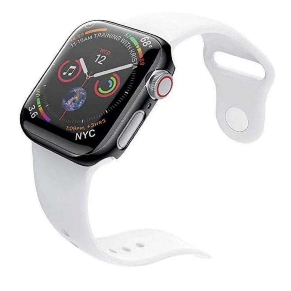 New Black Glossy Apple Watch Bumper Case
